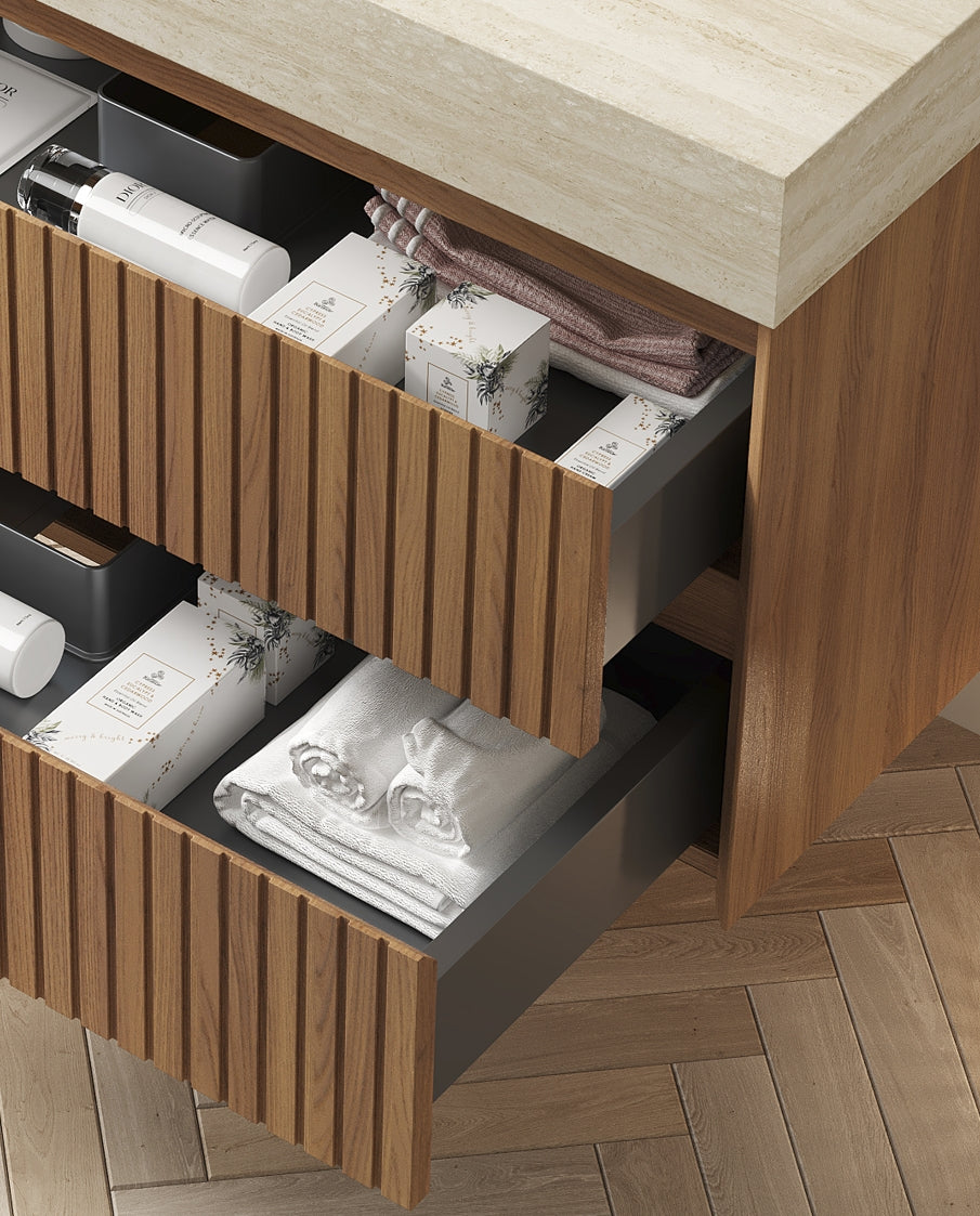 Tilley 36'' Wall-Mounted Cabinet with 2 Drawers