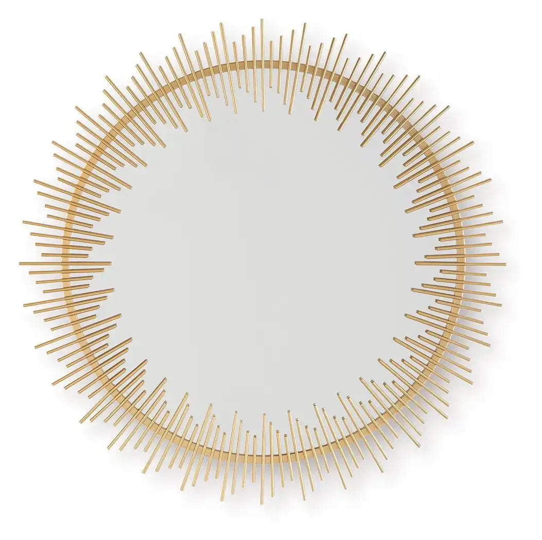 Wainport - Accent Mirror - Gold Finish - Best Buy Furniture