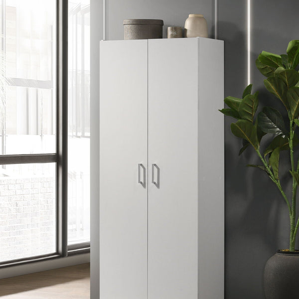 Alara - Height Simplistic Double Door Storage Cabinet - White