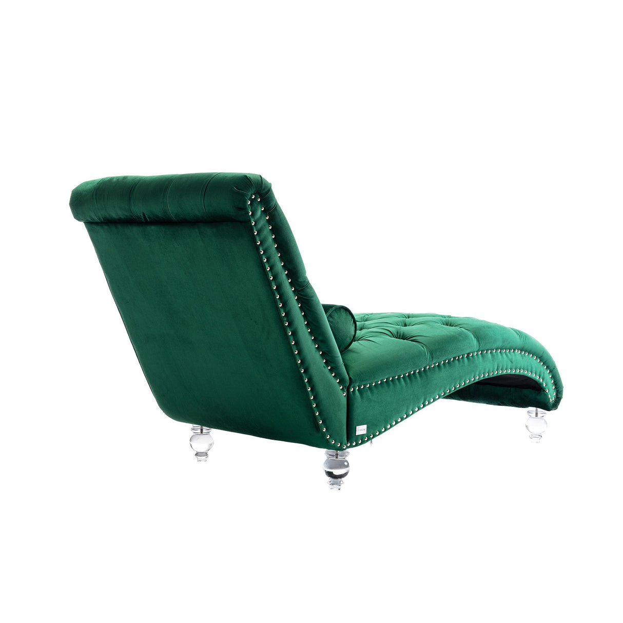 Chaise Lounge Indoor, Button Tufted Upholstered Chaise Lounge Chair With Pillow
