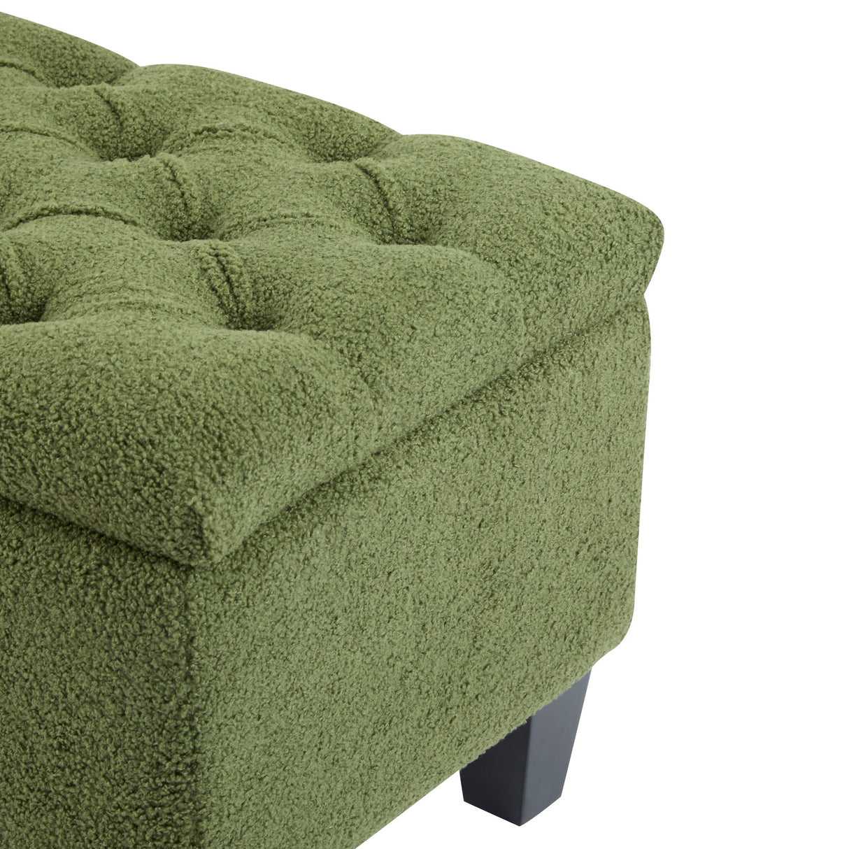 Ottoman Bench & Storage - Green