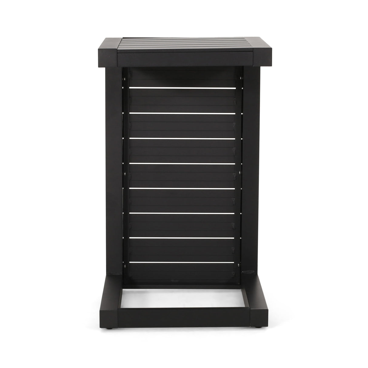 Aluminum Outdoor C - Shaped Side Table For Patio