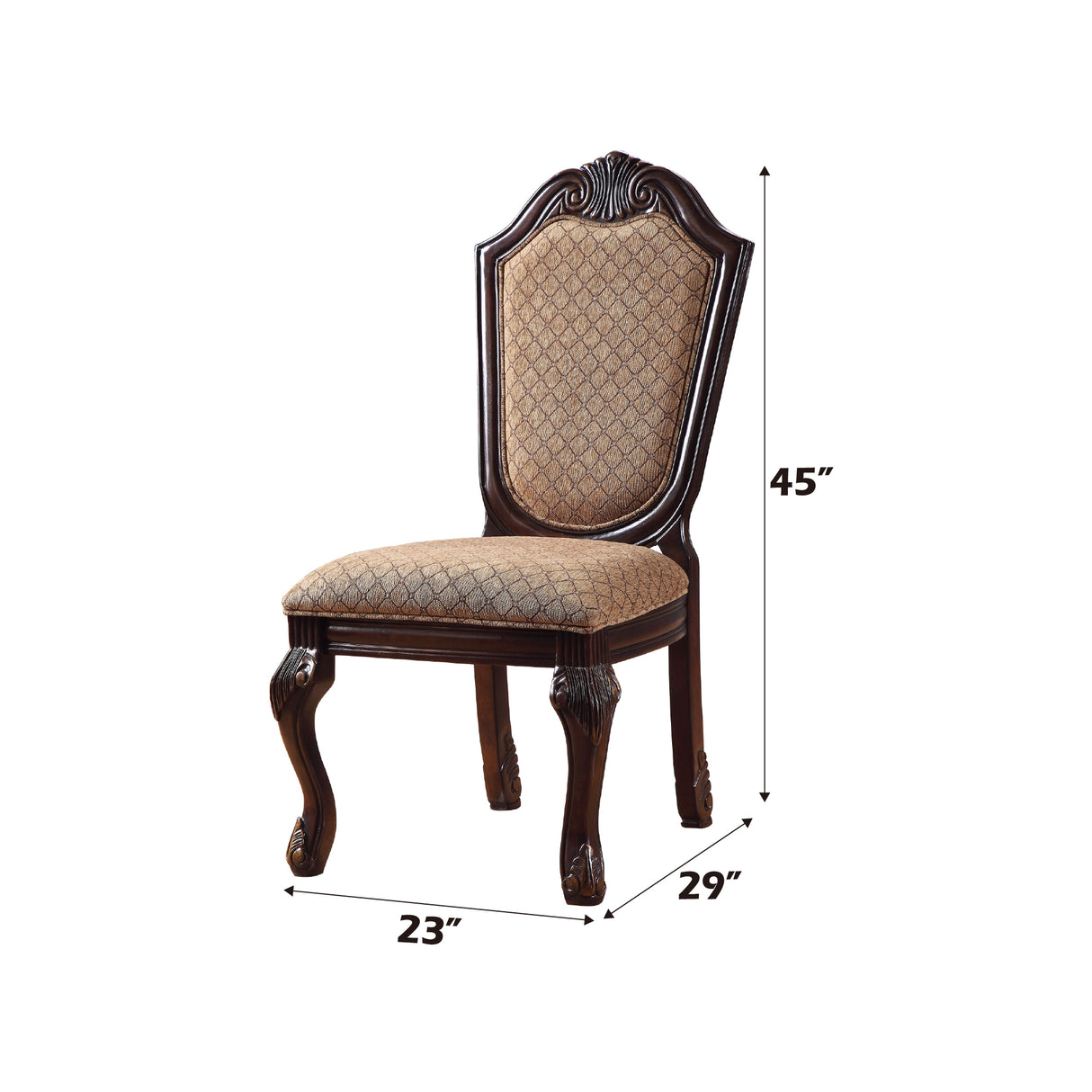 Chateau De Ville Fabric Armless Dining Chair