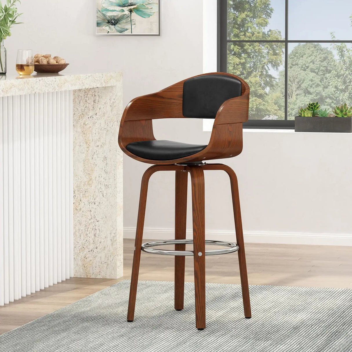 Modern Bar Stool, Swivel Function - Best Buy Furniture