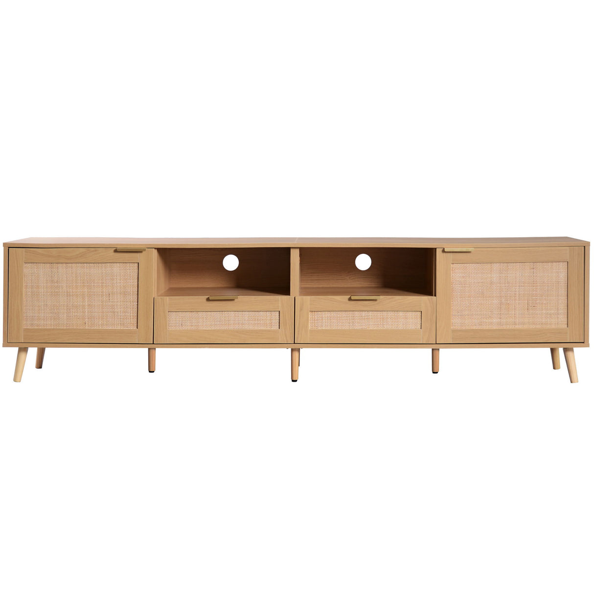 TV Stand, Media Console With Cable Management