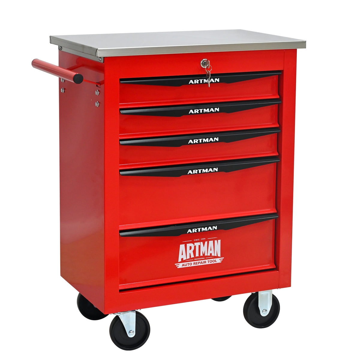 5 Drawers Multifunctional Tool Cart with Wheels