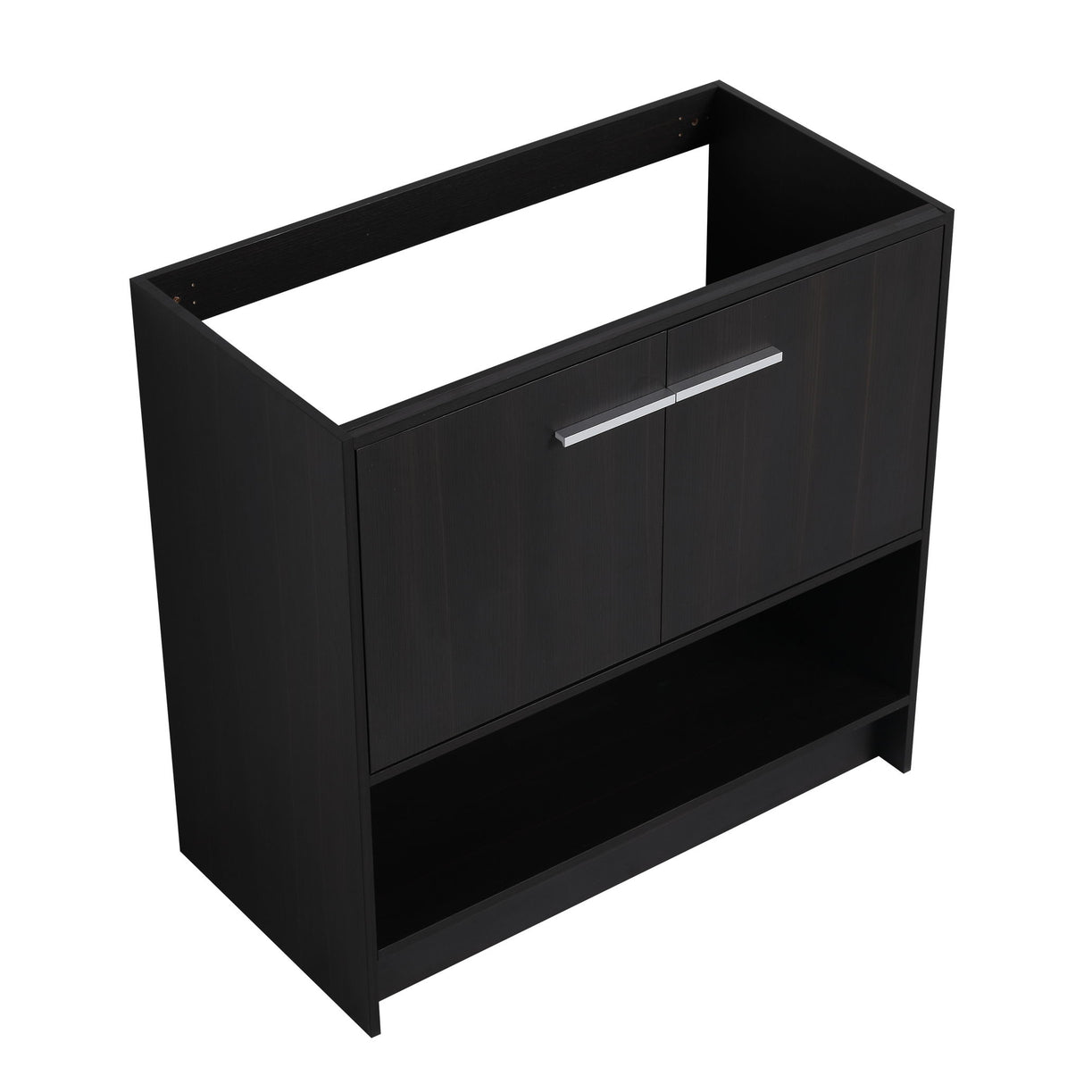 Modern Bathroom Vanity With Ceramic Sink, Freestanding Cabinet, Soft Closing Doors
