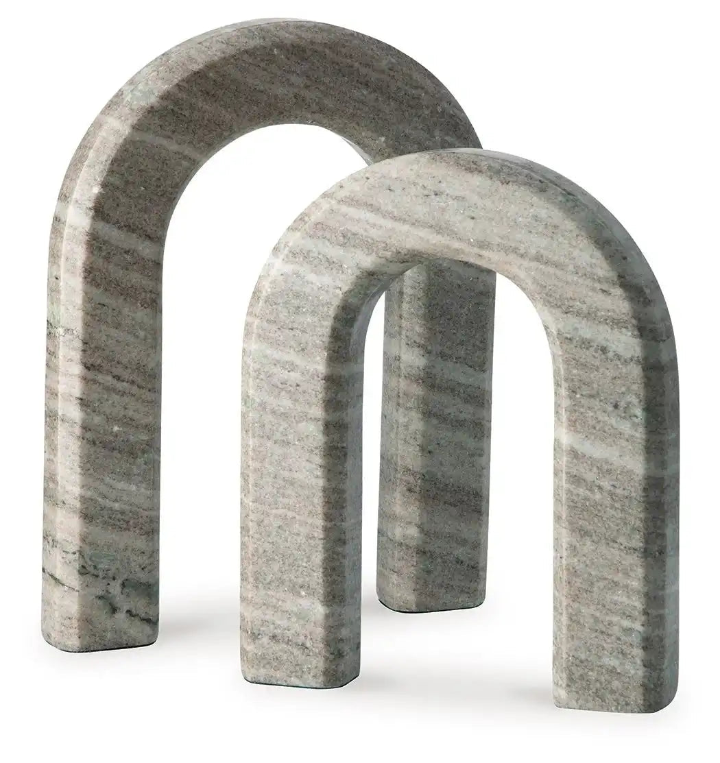 Keithton - Sculpture Set (Set of 2) - Taupe - Best Buy Furniture