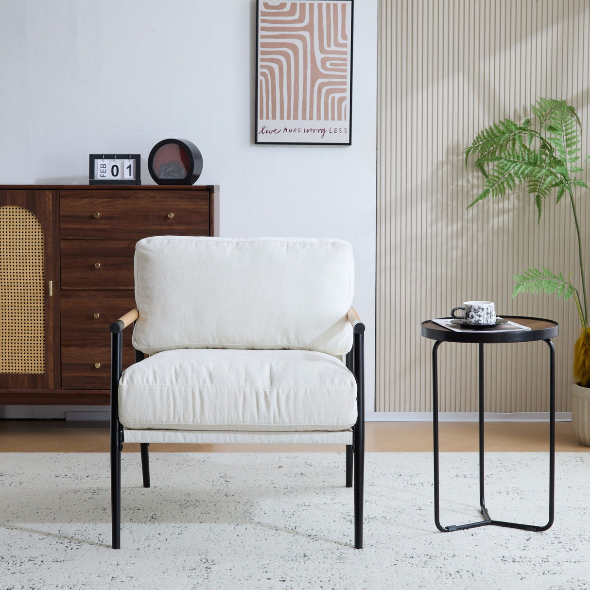 Modern Accent Chair With Plush Cushions, Cozy Seating - Best Buy Furniture