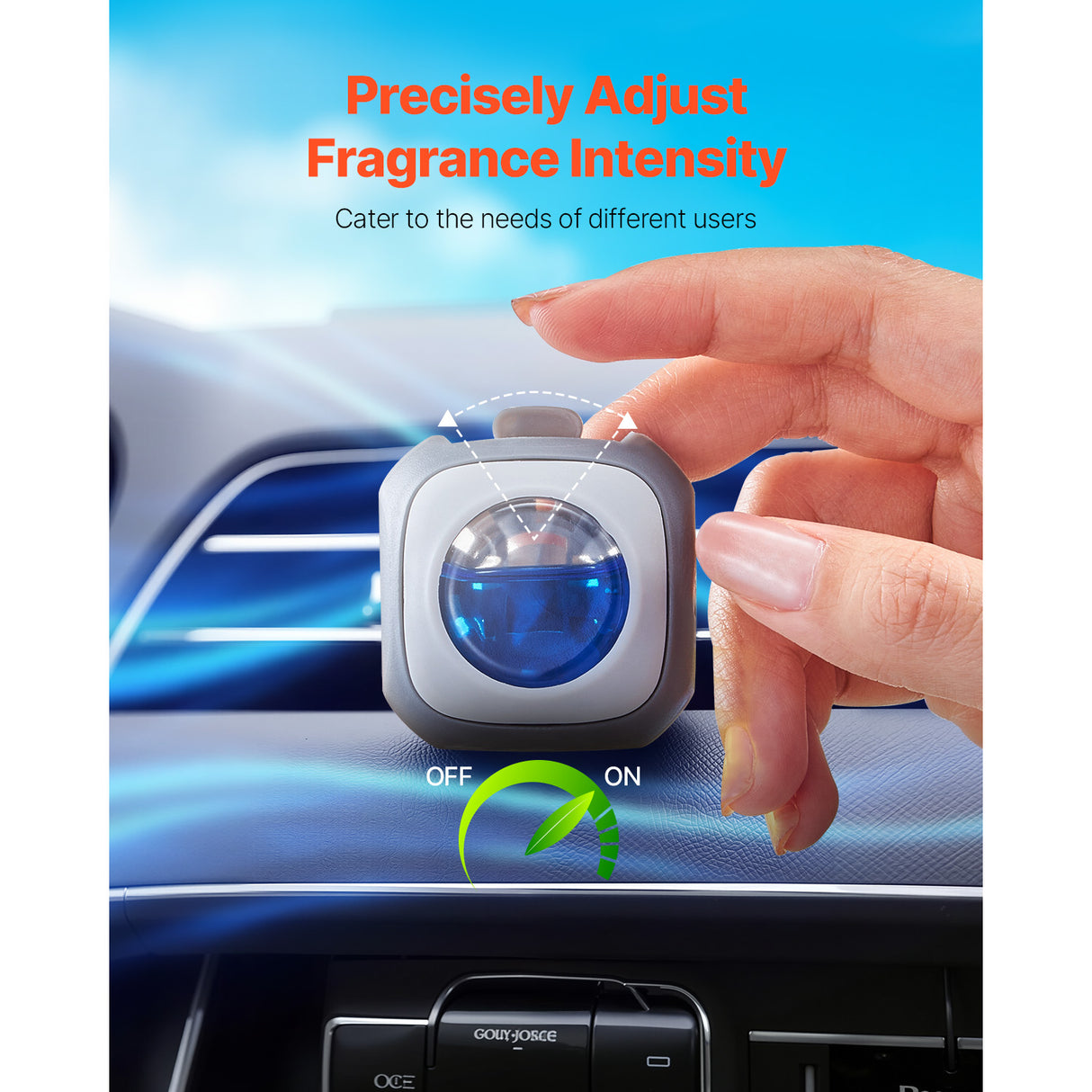 Car Air Freshener 6-Pack New Car Scent Vent Clip 4ml Each
