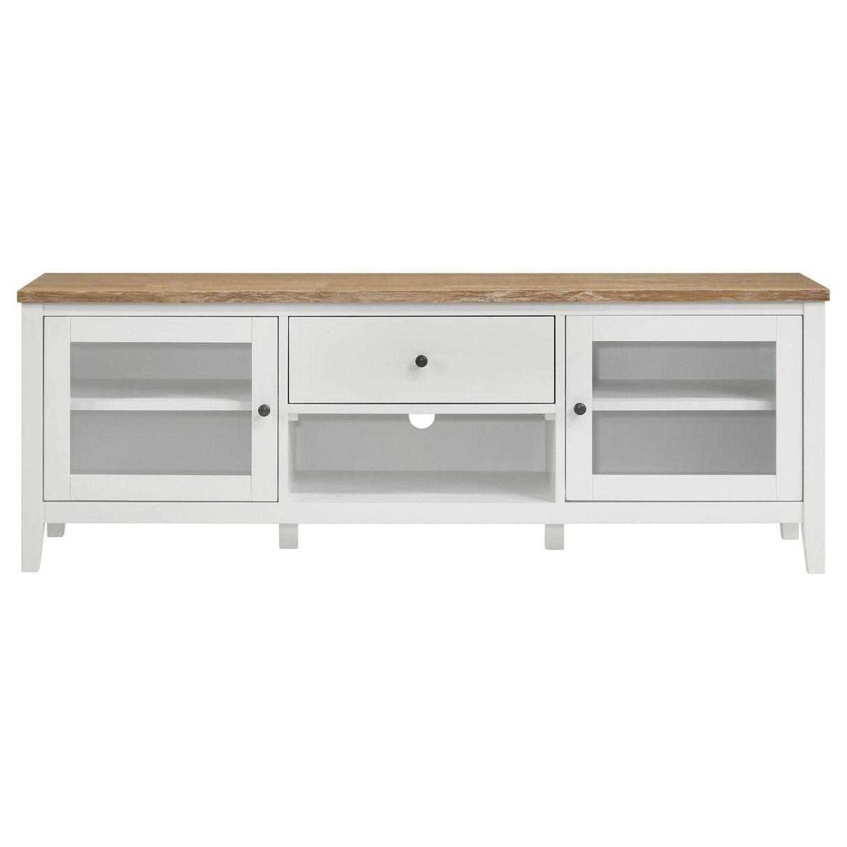 Evanston - 2 Door Stand - White