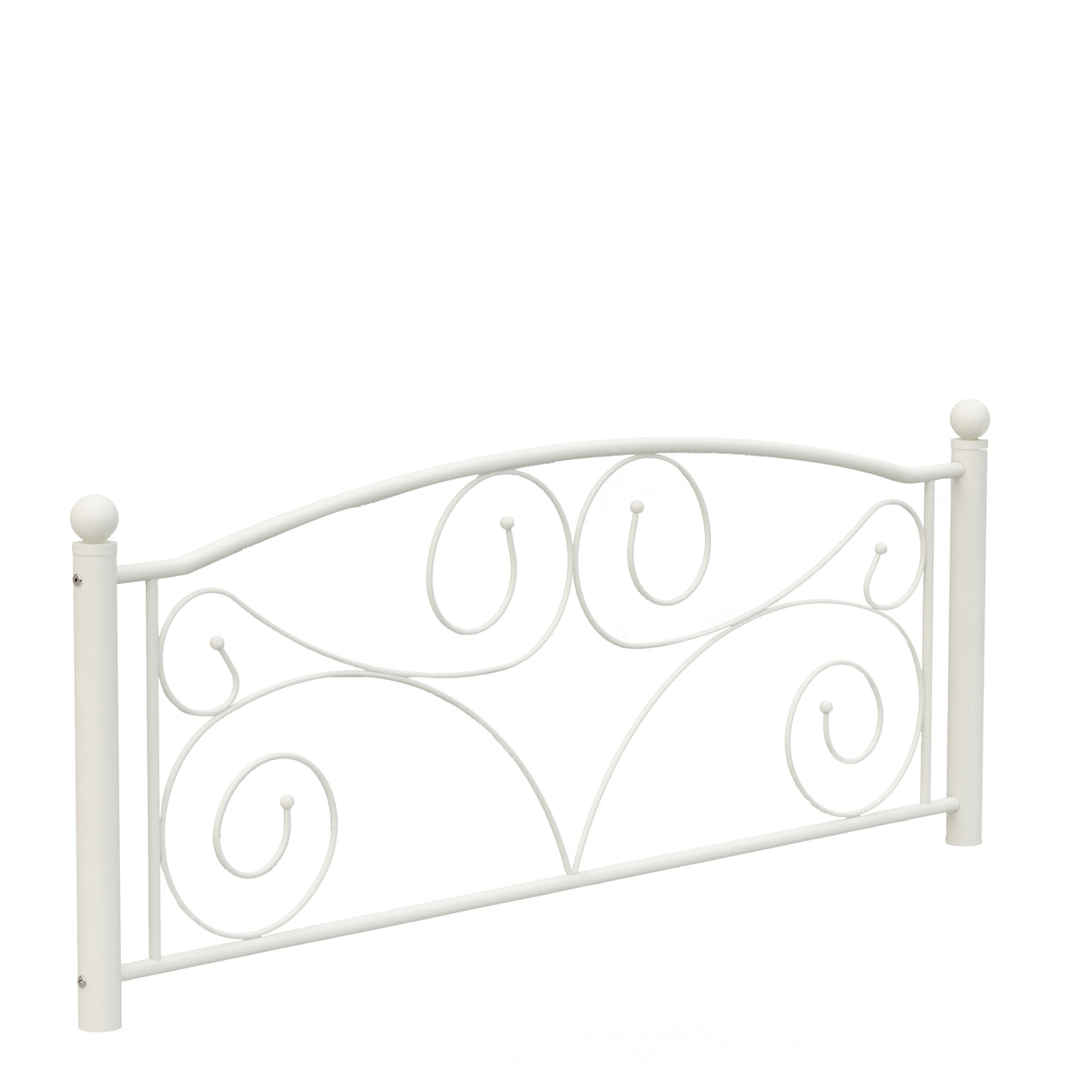Full Size Unique Flower Sturdy System Metal Bed Frame with Headboard