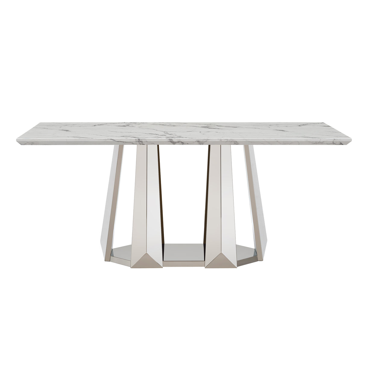 Marble Dining Table for 6 People