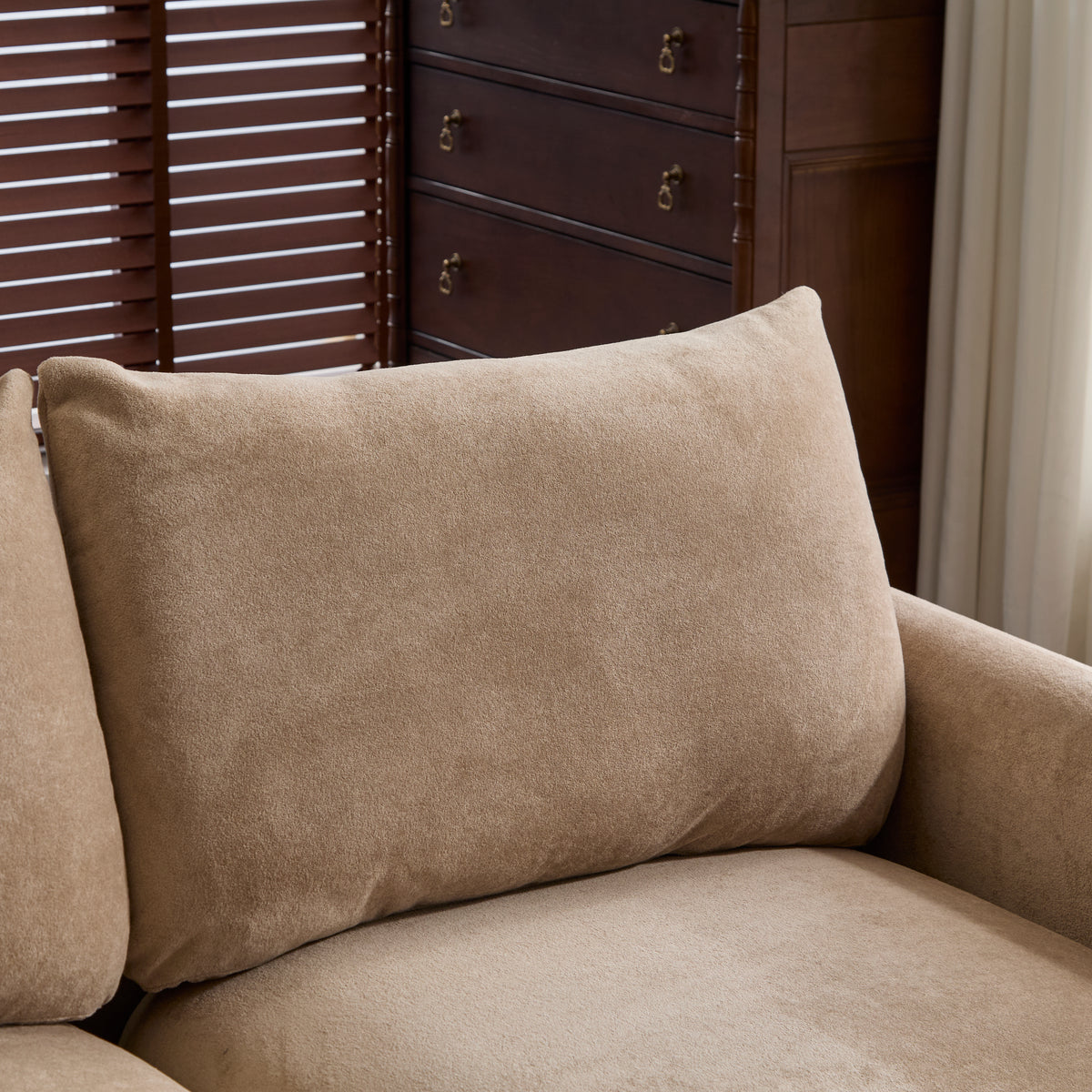 130 in. Oversize 5-Piece Modular Velvet Sectional Sofa with Ottoman