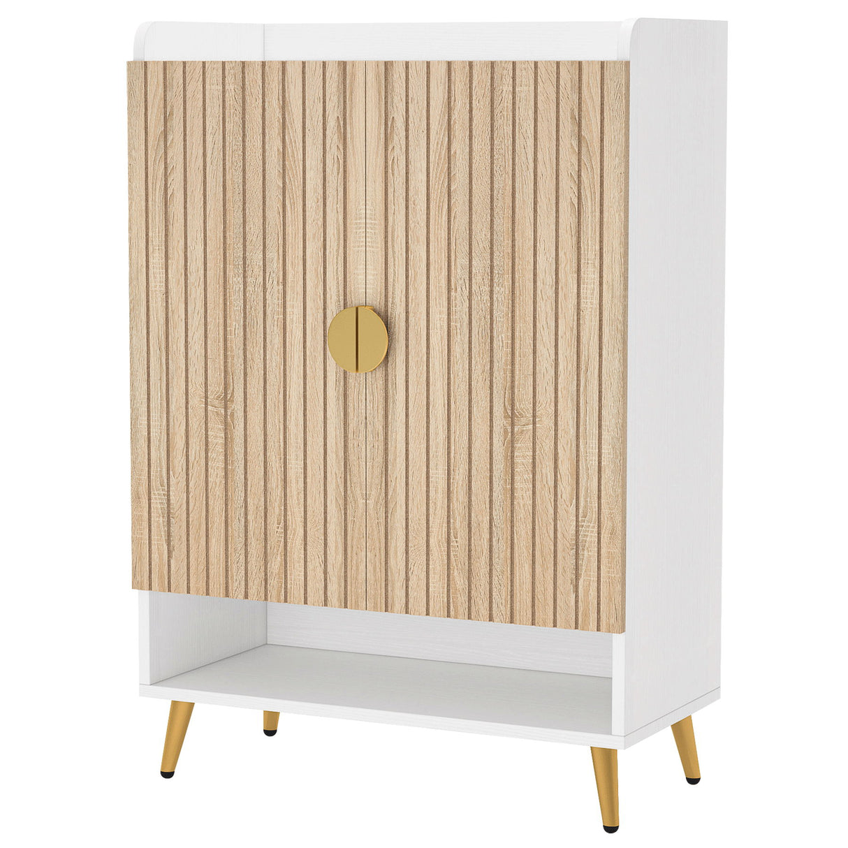 Shoe Cabinet With Doors, 7 Tier Storage Organizer