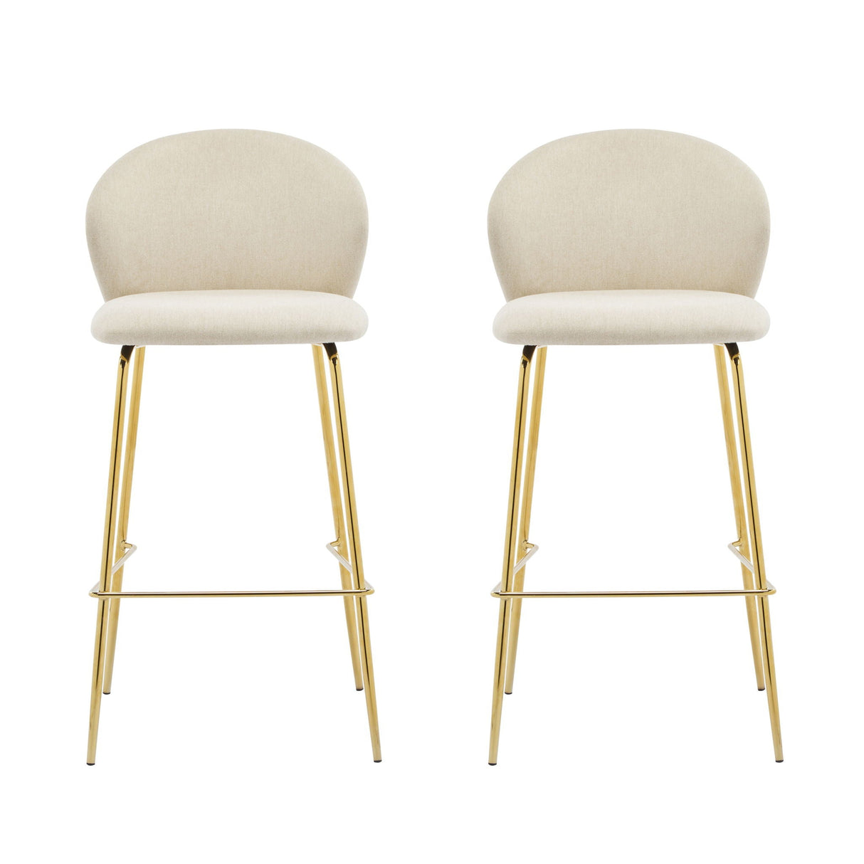 Kira Upholstered Bar Stool Set of 2