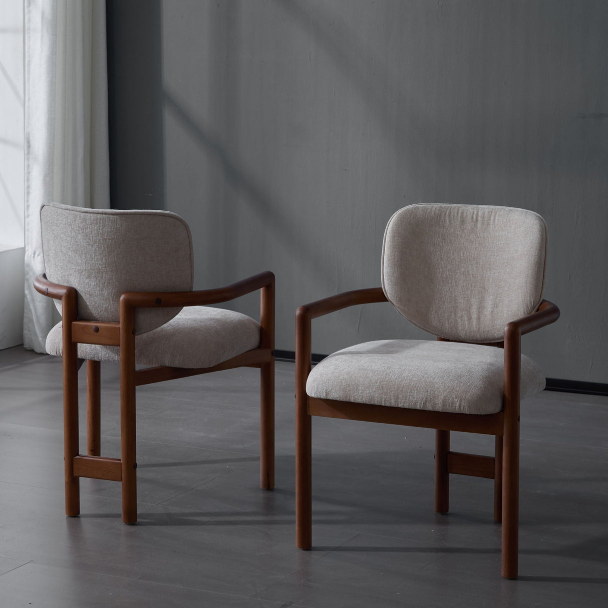 Upholstered Arm Dining Chairs (Set of 2) - Best Buy Furniture