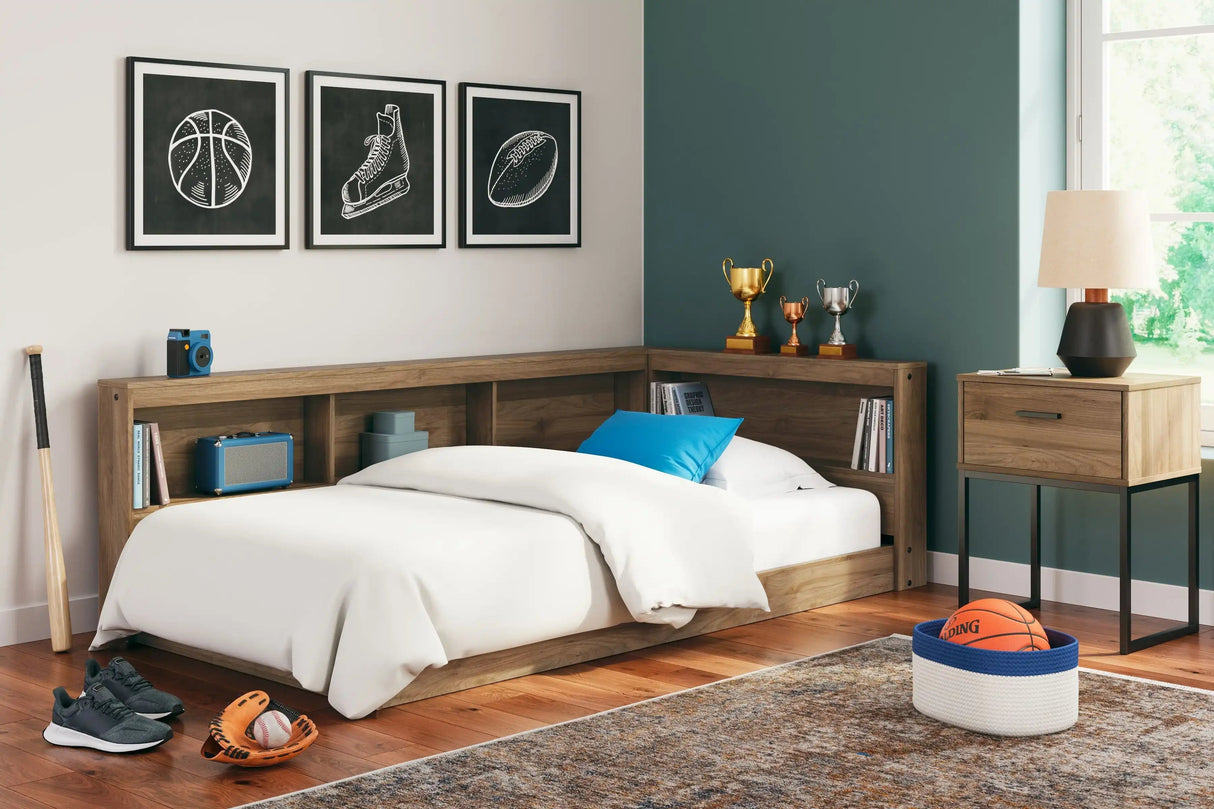 Deanlow - Bookcase Storage Bed - Best Buy Furniture