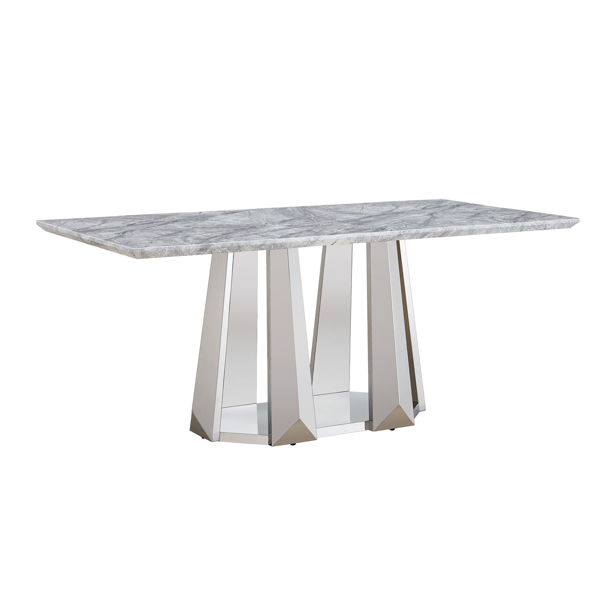 Marble Dining Table for 6 People