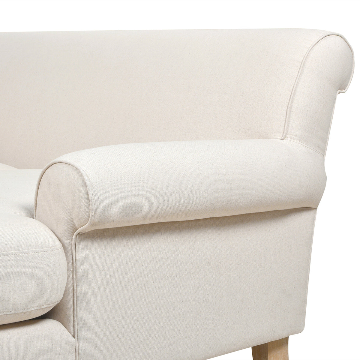 Alana 88-Inch L-Shape Reversible Sectional Sofa, Light Beige Linen