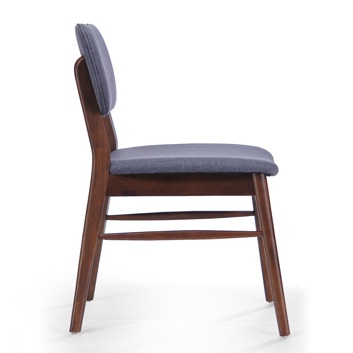 Set of 2 Mid-Century Upholstered Dining Chairs