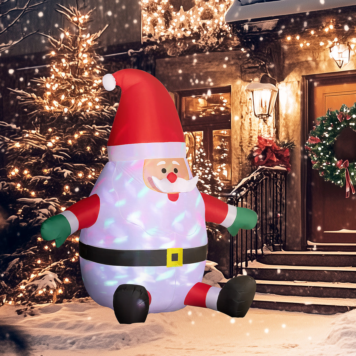 Outsunny Inflatable Christmas Santa Claus