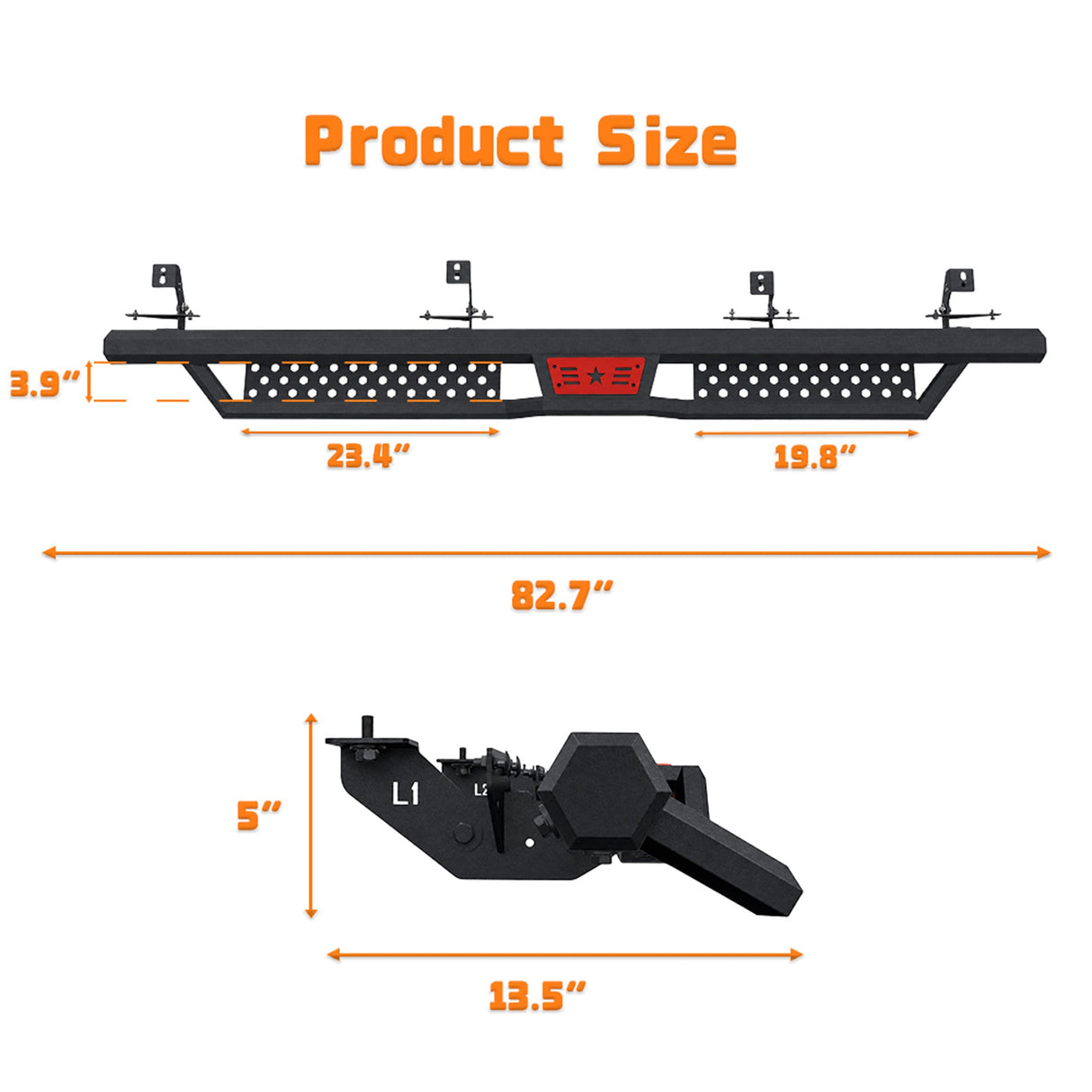 Hexagonal Style Running Boards for Jeep Gladiator JT