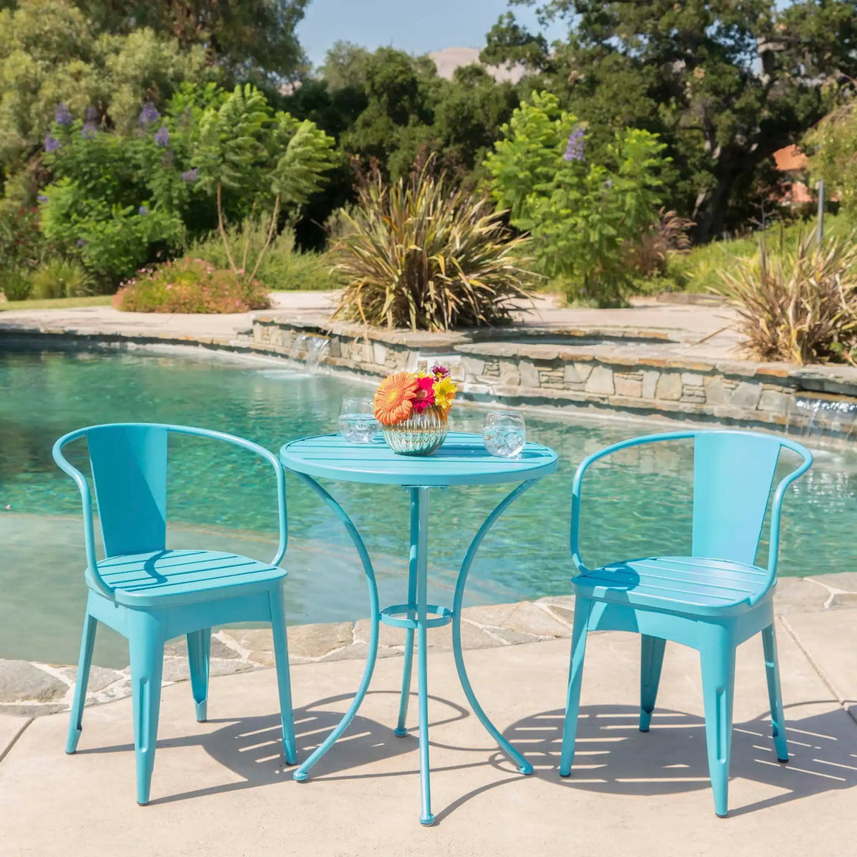Yearn - 3 Piece Bistro Set With Table And 2 Chairs - Best Buy Furniture