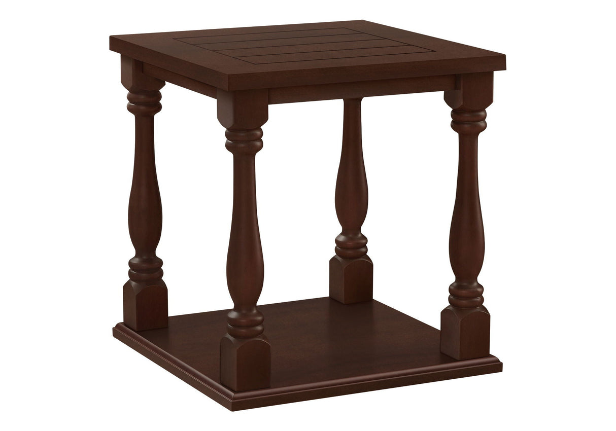 Accent Table, 2 Tier, Square, Traditional - Espresso - Best Buy Furniture