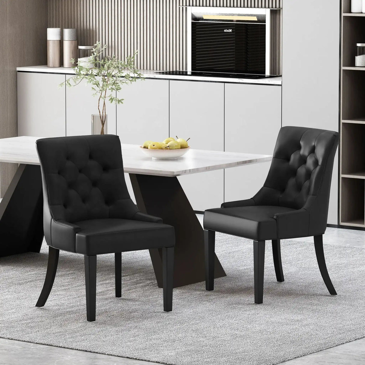 Cheney - Contemporary Dining Chair Tufted Upholstery (Set of 2) - Best Buy Furniture