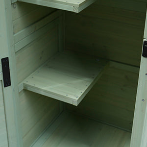Outdoor Wooden Storage Shed with Lockable Door