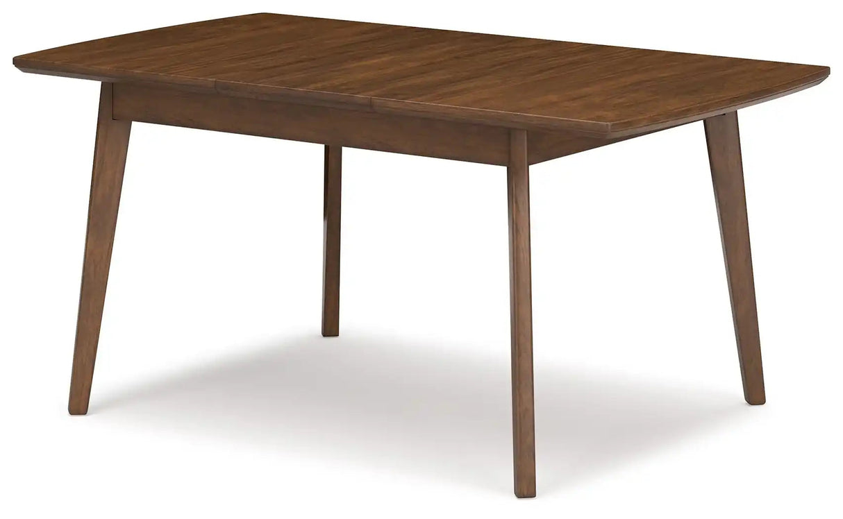 Lyncott - Rectangular Dining Room Butterfly Extension Table - Brown - Best Buy Furniture