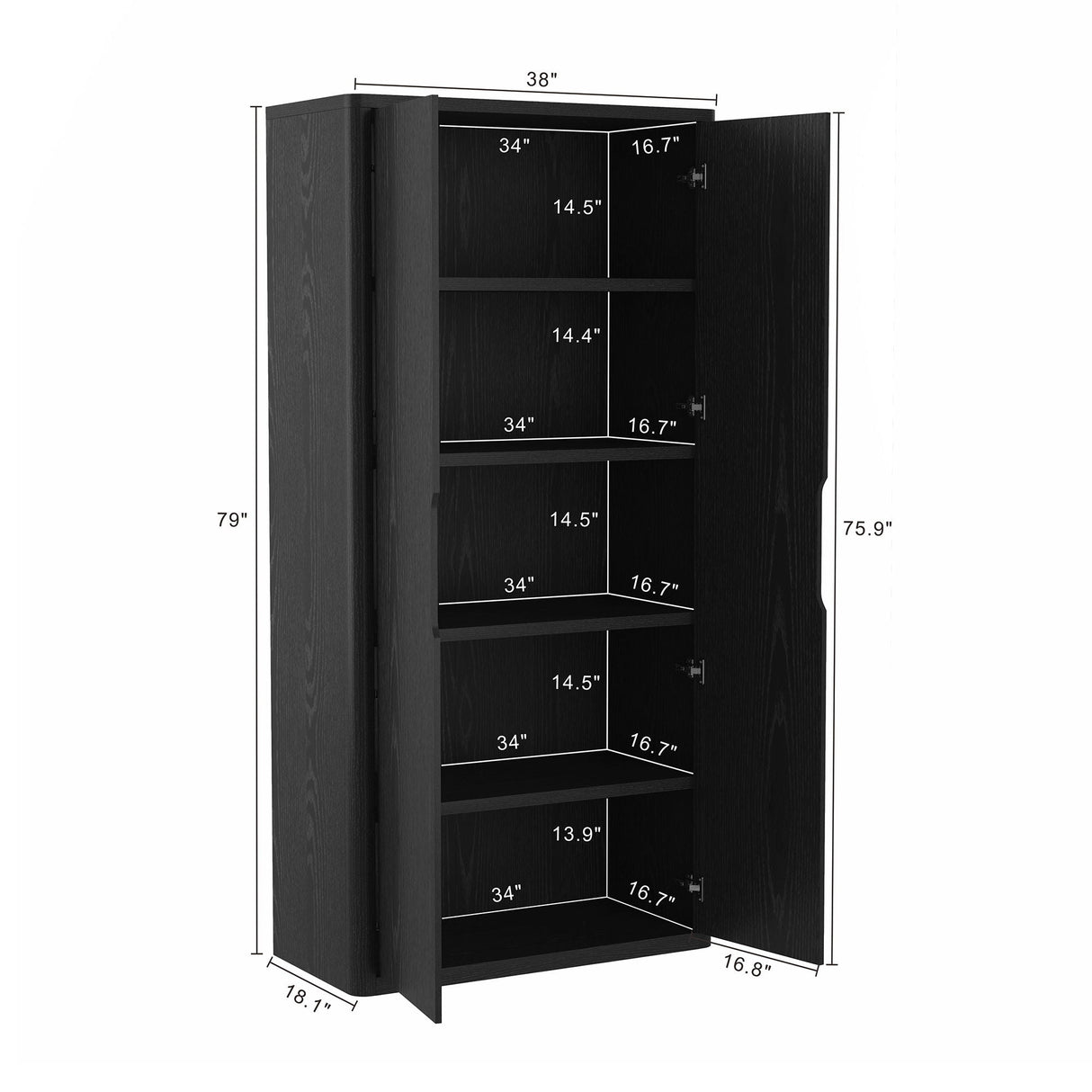 Rivington - Bookcase Cabinet