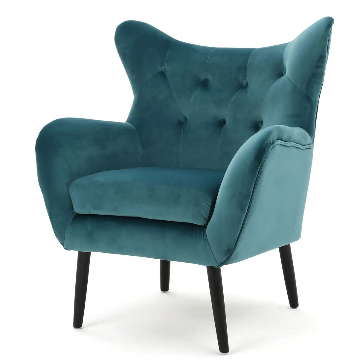 Alyssa - Mid Century Upholstered Arm Chair With Wingback Design - Best Buy Furniture