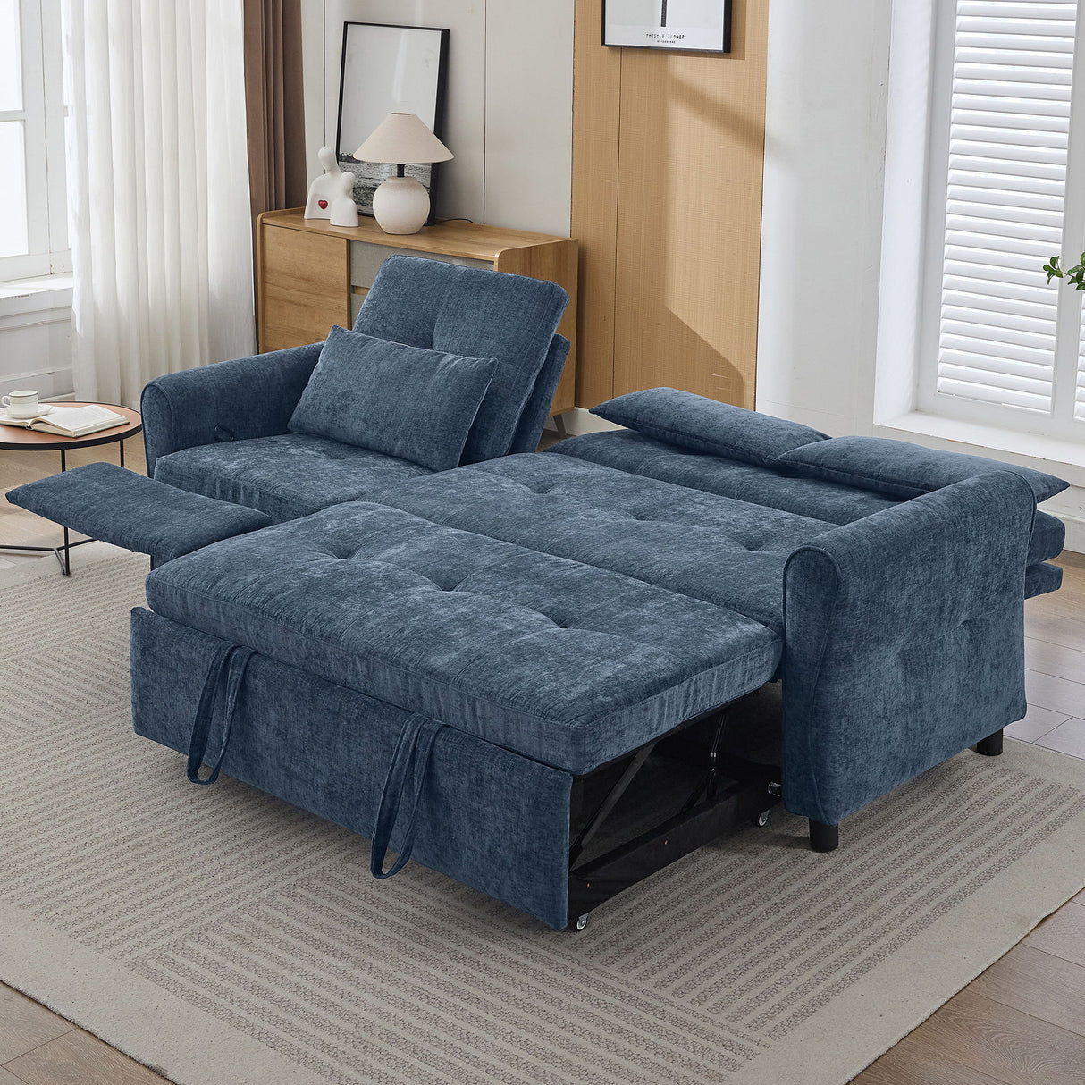 3 Seater Sofa Bed And Reversible Recliner