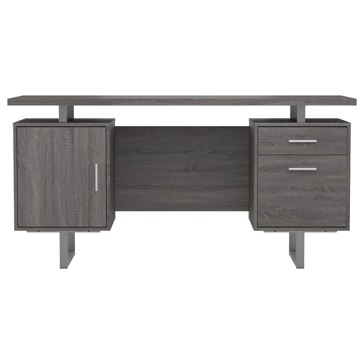 2 Drawer Floating Top Office Desk