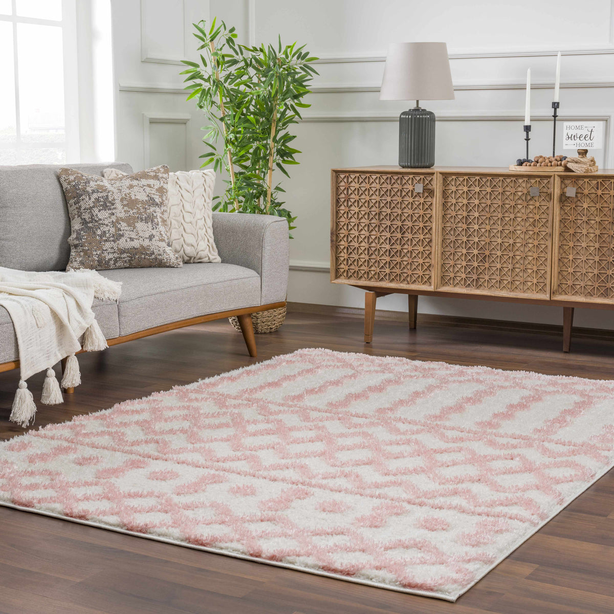 Boutique Rugs Darva Pink Plush Area Carpet - view 14