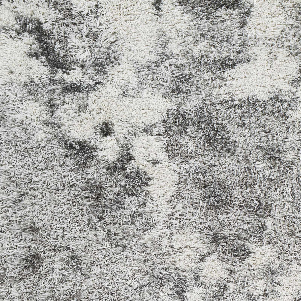 Dawesville Gray White Shag Area Rug