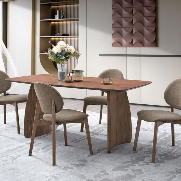 Hadasa - Dining Table - Walnut - Best Buy Furniture