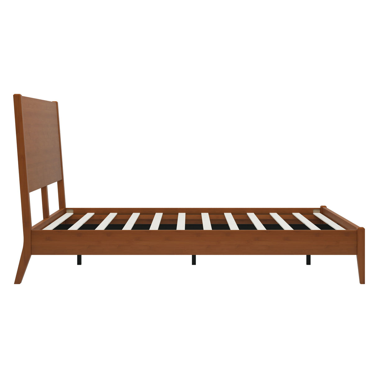 Modern Sled Platform Bed Frame With Slats