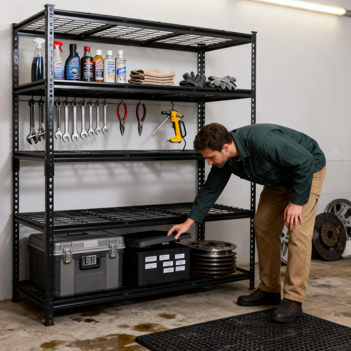 5-Tier Heavy Duty Metal Shelving Unit