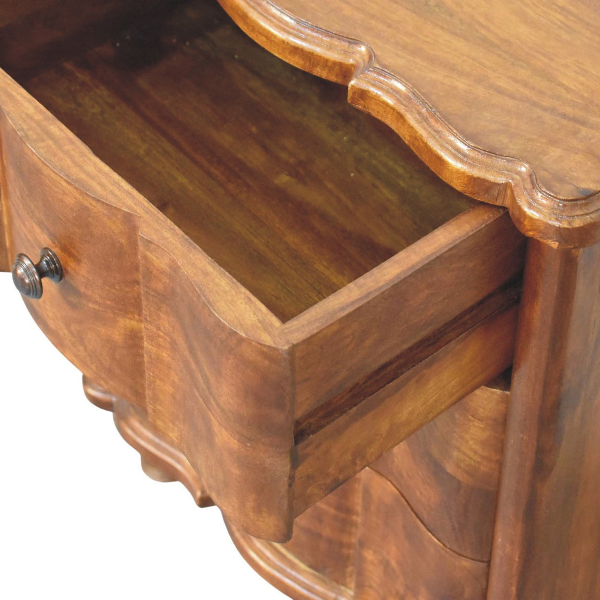 Solid Wood Lume Panel Bedside Table