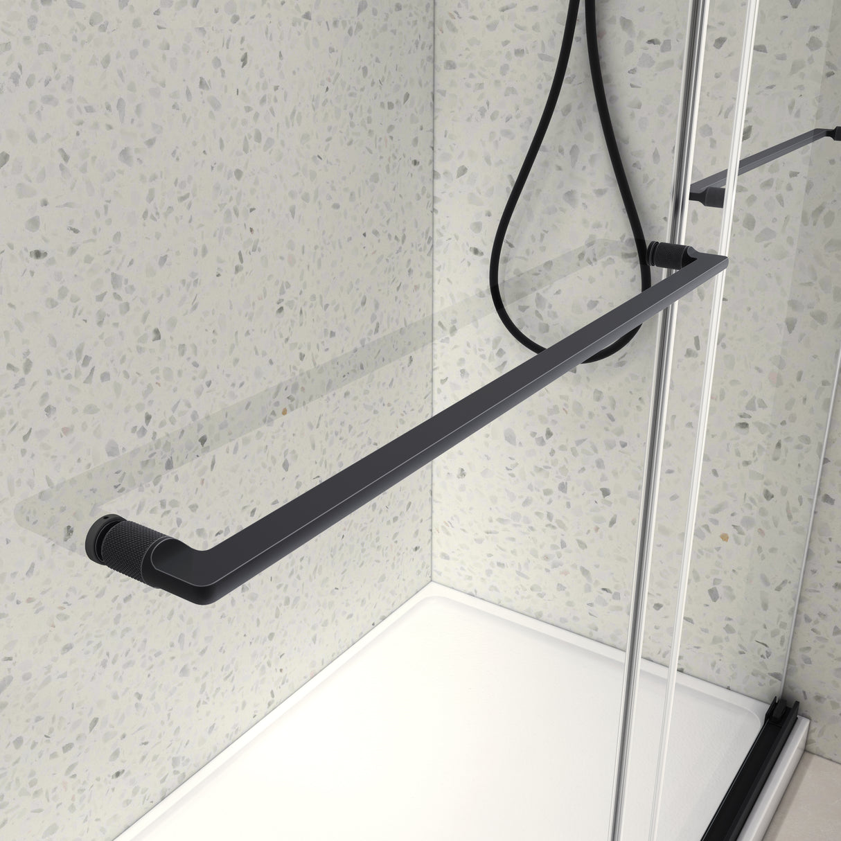 5476 Inch Frameless Double Sliding Matte Shower Door