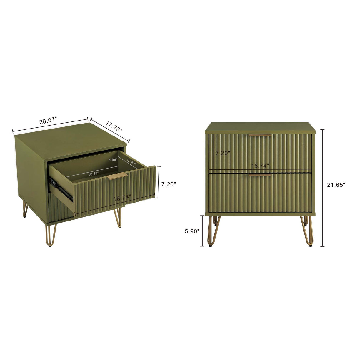 Dumbo - Nightstand With 2 Drawers