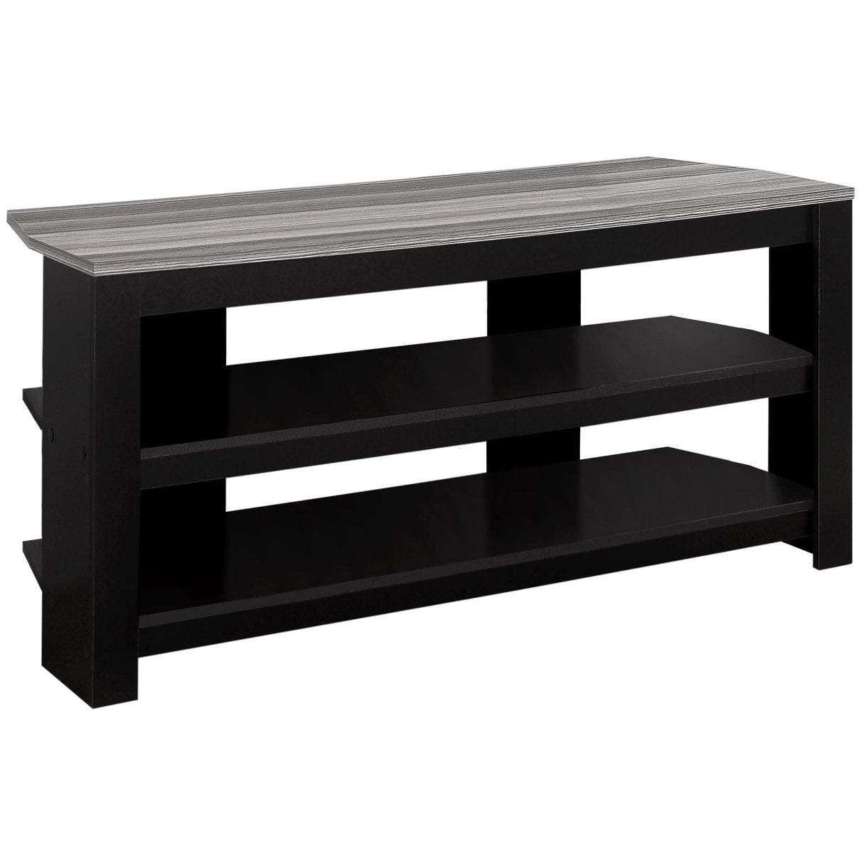 TV Stand, Console, Media Entertainment Center, 3 Storage Shelves - Best Buy Furniture