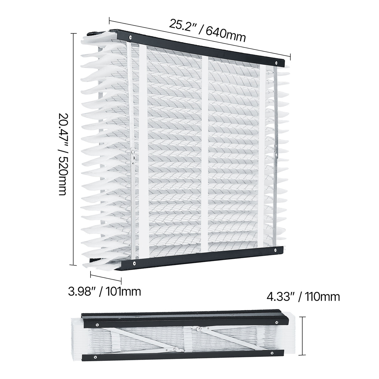 Air Filters MERV 11 Electrostatic Pleated HVAC Furnace Filter 4-Pack