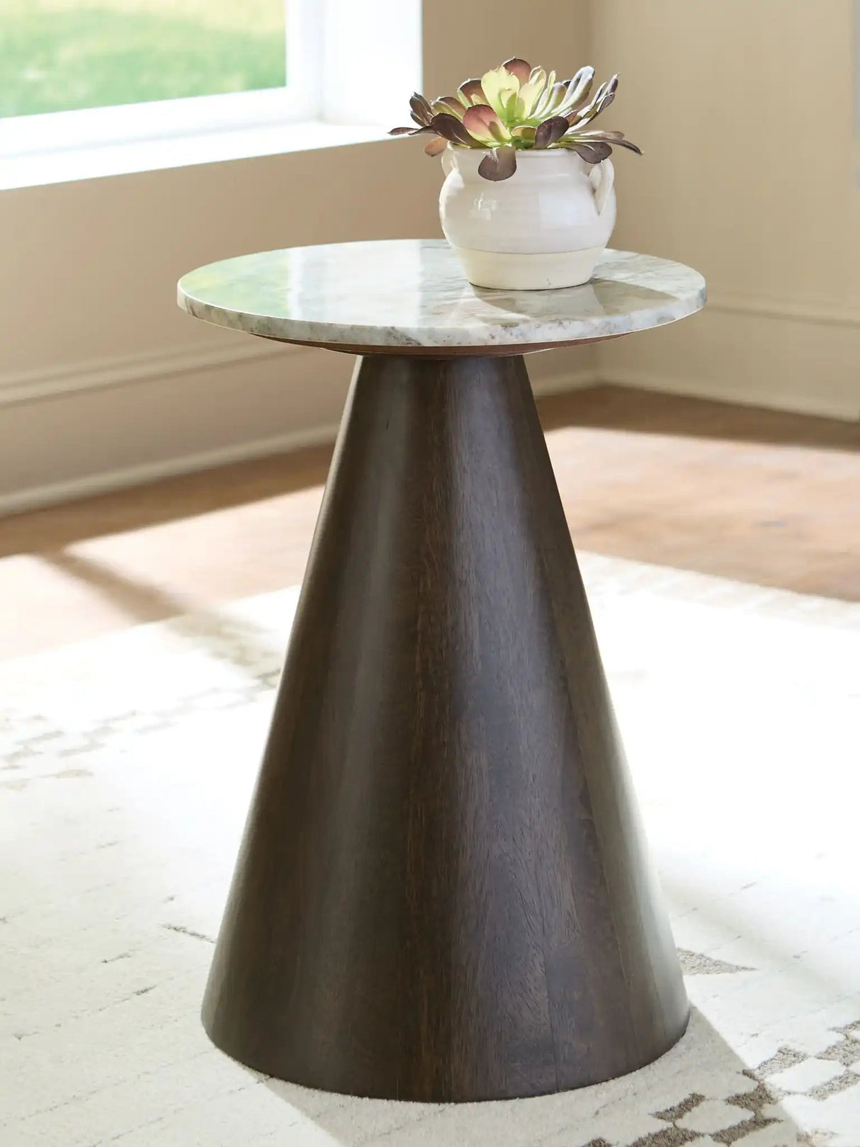 Waltnor - Accent Table - Gray / White / Brown - Best Buy Furniture
