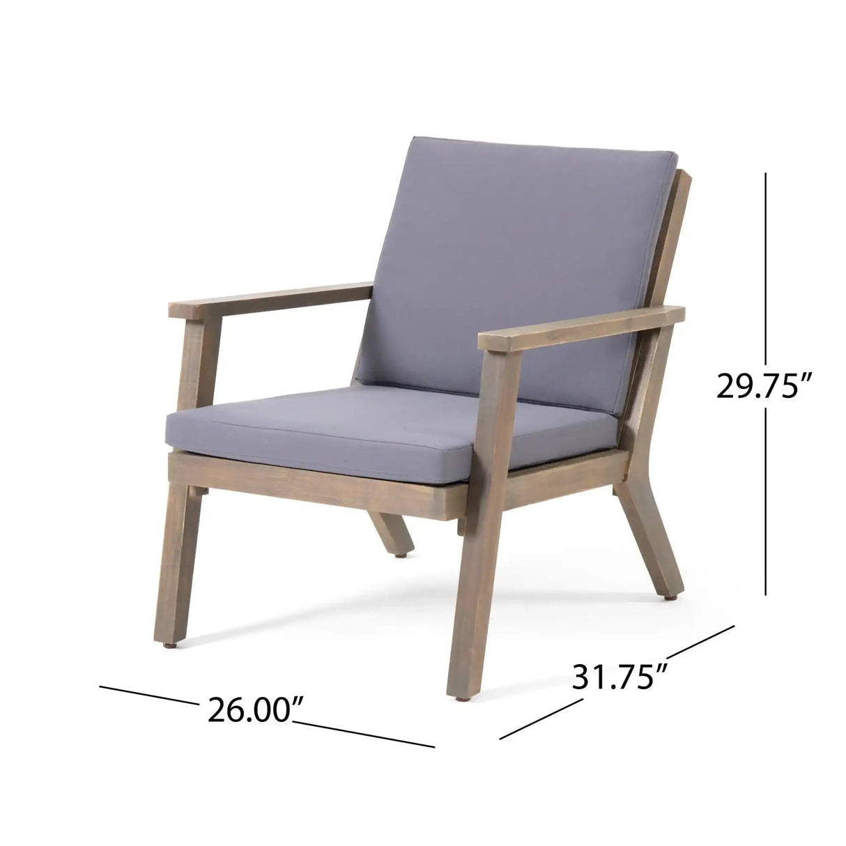 Outdoor Club Chair With Cushion - Best Buy Furniture