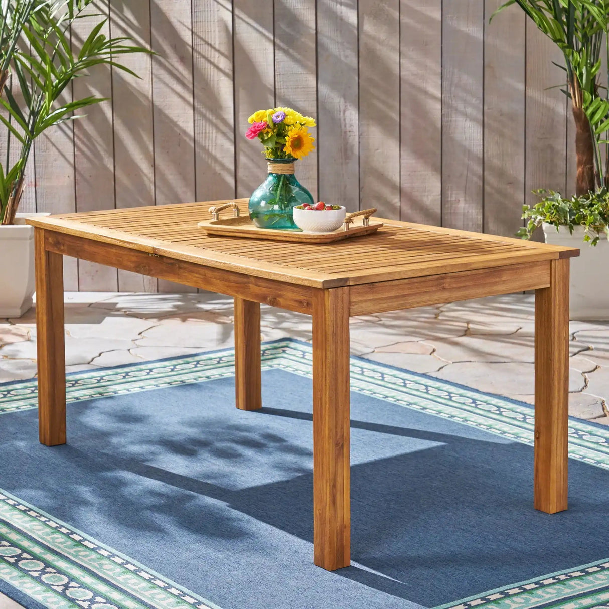 Outdoor Expandable Dining Table With Square Legs - Best Buy Furniture