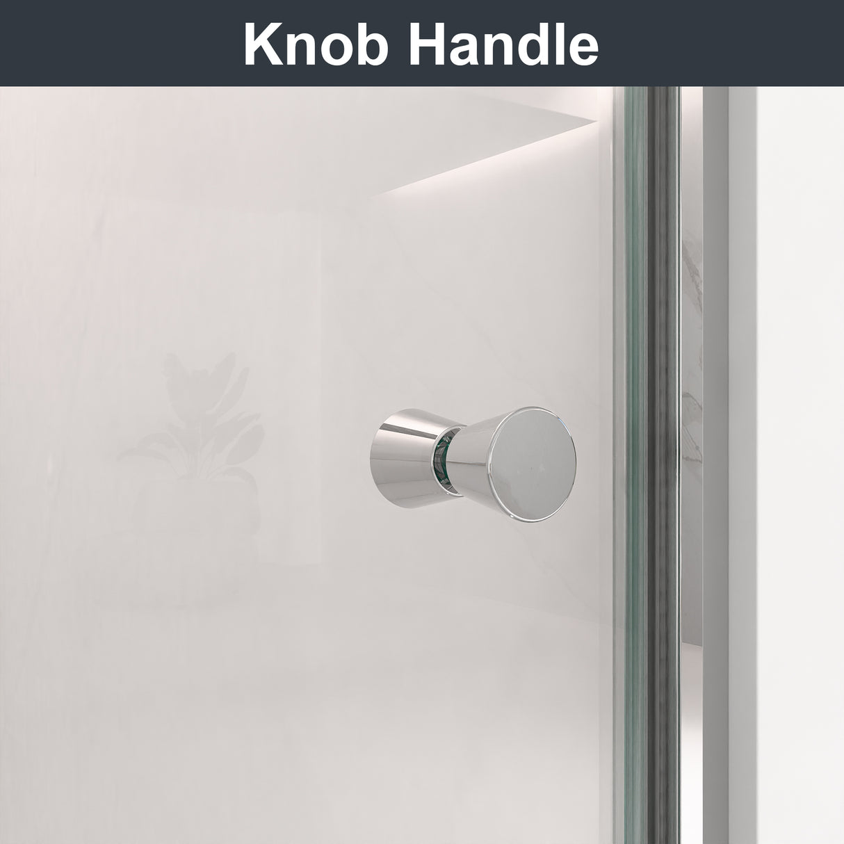 32"W x 72"H Frameless Circular Pivot Shower Door